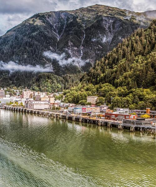 Ein schöner Blick auf Juneau