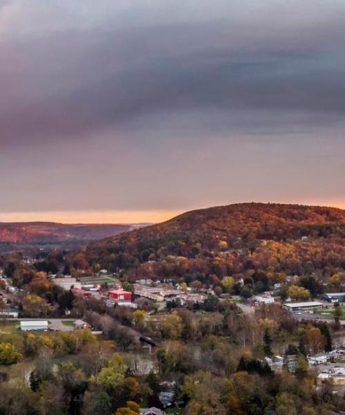 Ein schöner Blick auf Binghamton