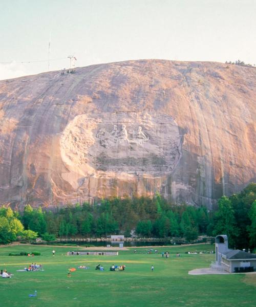 Ein schöner Blick auf Stone Mountain
