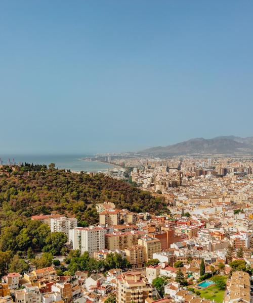 Ein schöner Blick auf Málaga