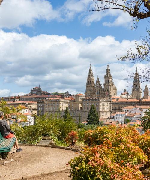 A beautiful view of Santiago de Compostela