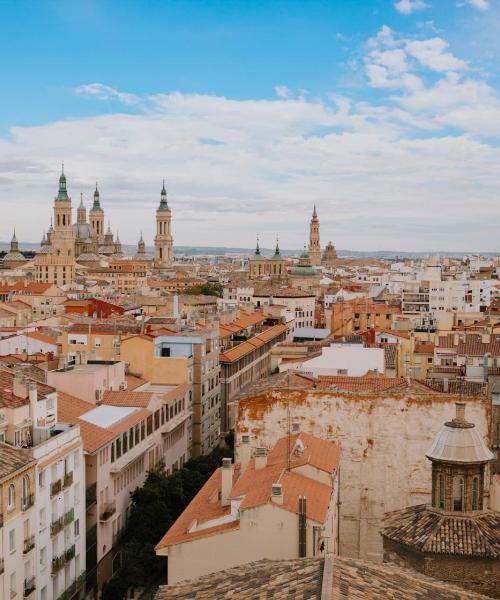 Ein schöner Blick auf Saragossa