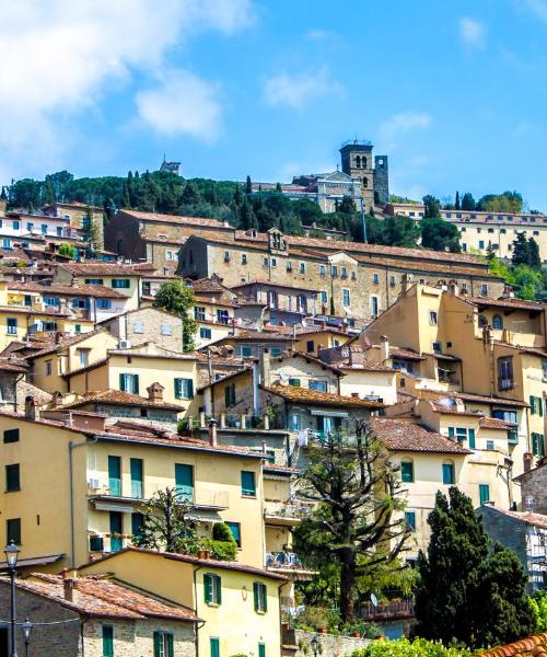 Ein schöner Blick auf Cortona