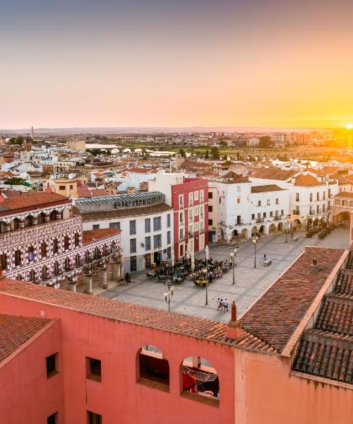 Ein schöner Blick auf Badajoz