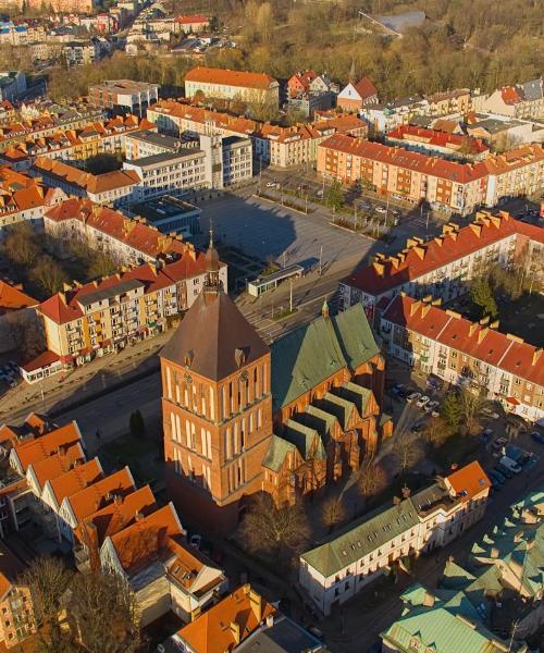 Piękny widok na miasto Koszalin