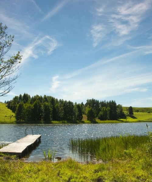 Ein schöner Blick auf Suwałki
