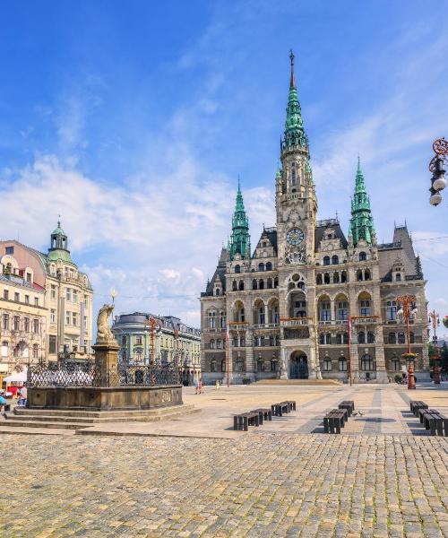 Liberec şehrinden güzel bir manzara
