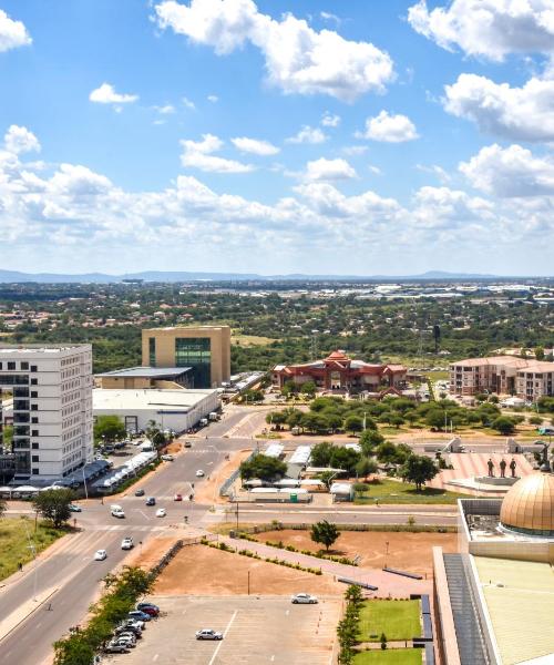 Ein schöner Blick auf Gaborone