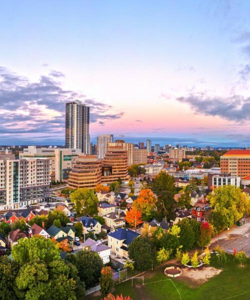 Krásný pohled na město Kitchener