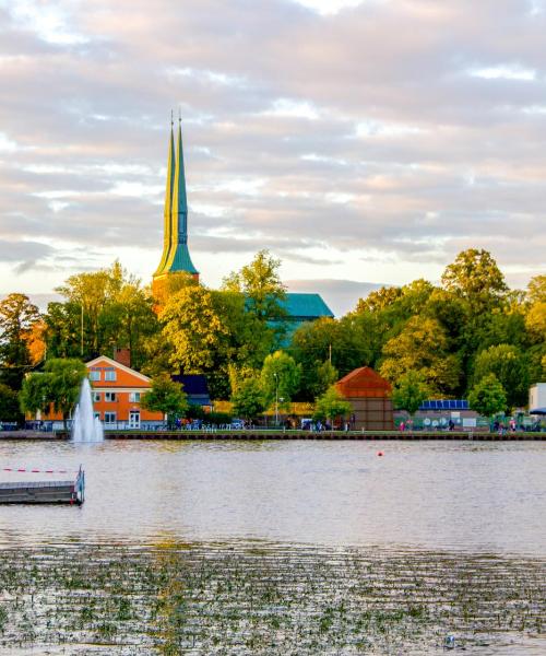 Ein schöner Blick auf Växjö
