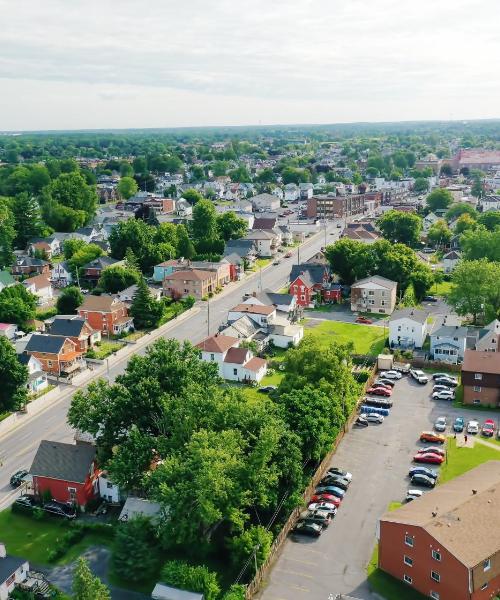 Krásny pohľad na mesto Cornwall