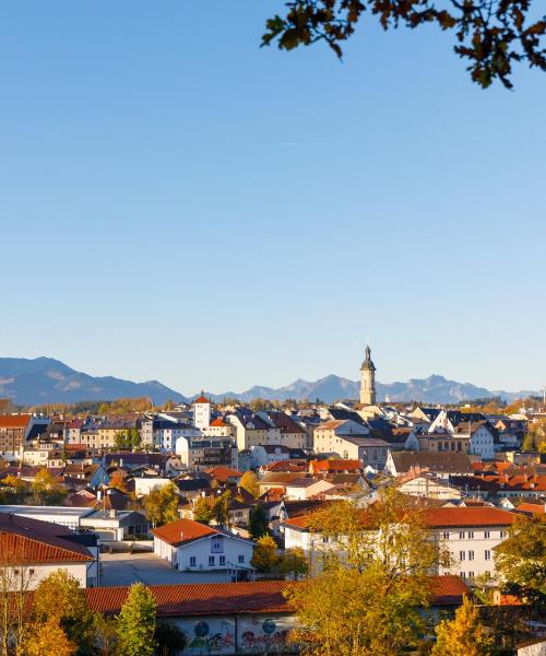 Ein schöner Blick auf Traunstein