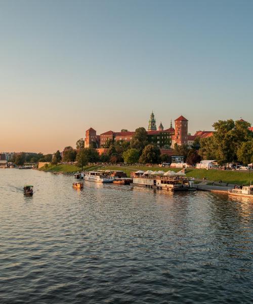 Ein schöner Blick auf Krakau