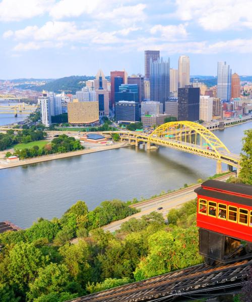 Dzielnica miasta Pittsburgh, gdzie najchętniej zatrzymują się nasi podróżujący.