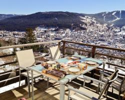 Apartment with one bedroom in Gerardmer with wonderful lake view terrace and WiFi 2 km from the slopes