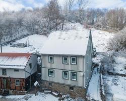 Beautiful apartment in the romantic Bode Gorge directly on the edge of the forest with fireplace
