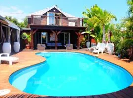 Villa CINTA piscine chauffée 100 m du lagon