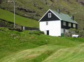 Idyllic house near river and ocean
