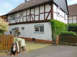 Small apartment in Hesse with terrace and garden、Frielendorfのペット同伴可ホテル