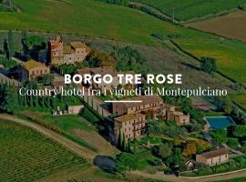 Borgo Tre Rose, ξενοδοχείο με πάρκινγκ σε Valiano