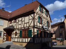 Pension Krone Sternenfels, hotel with parking in Sternenfels