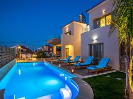 Superior Villa Marina Mare with Sauna Hammam & Parking, holiday rental in Nea Kydonia