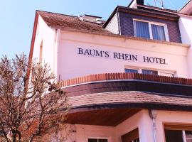 Zemu izmaksu kategorijas viesnīca Baum´s Rheinhotel pilsētā Bopparda