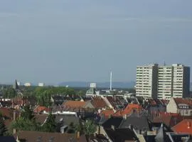 Blick über Karlsruhe - Ferienwohnung Panorama