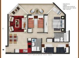 Departamento Familiar Los Molles, hotel em Los Molles