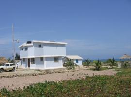 Hostal Cabañas Vistamar, nastanitev ob plaži v mestu Crucita