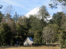 쿠라커틴에 위치한 호텔 Refugio Montaña Kultrun Mawida, Habitación con baño y cocina privada