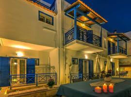 Elegant 1BR by Heraklion Beach Sun &Comfort Await, feriebolig ved stranden i Amoudara Herakliou