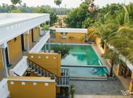 Poppys Olive de' villa, hotelli kohteessa Auroville lähellä lentokenttää Puducherry-lentokenttä - PNY 