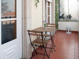 apartment with balcony in the square