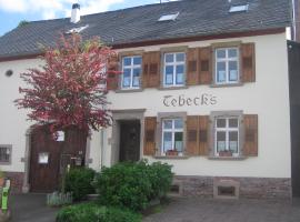 Ferienwohnungen Bistro Tebecks, cheap hotel in Wadern