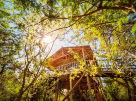 Pezulu Tree House Lodge, hotel Hoedspruitben