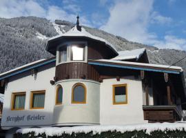 Berghof Geisler, apart-hotel em Finkenberg