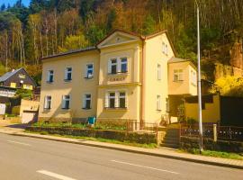 Apartmentshaus Elbblick Zimmer "Bergblick": Bad Schandau şehrinde bir evcil hayvan dostu otel