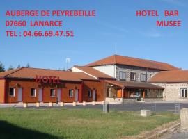 Auberge De Peyrebeille, hotel v destinaci Lanarce