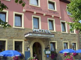 Hotel Rothenburger Hof, hotelli kohteessa Rothenburg ob der Tauber