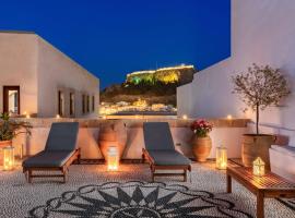 Villa Eleni with Hot Tub and Acropolis View, hotel v destinaci Líndos