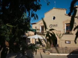 Crux Albergue, hotel barato en Adahuesca