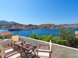 Blue Wave Aigli Villa, villa í Symi