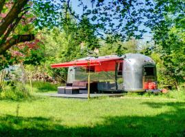 The Airstream, glamping site in Penryn