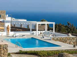 Amazing Villa 6bed in Agios Lazaros Mykonos – hotel w mieście Psarrou