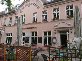 Restaurant Rosengarten, hotel Neuruppinban