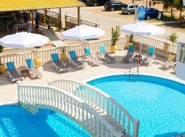 Vrachos Beach Hotel: Vráchos şehrinde bir kiralık tatil yeri