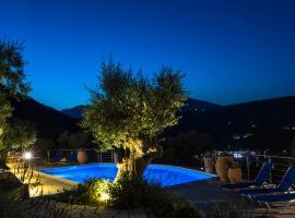 Villas Amantea- four villas with big pool and infinity pool, hotell i Syvota