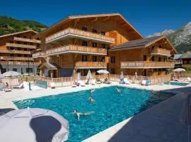 Hôtel Prestige Odalys Le Chamois、ラ・クリュサのアパートメント