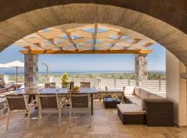 Family Villa Katifes w/Private Pool, BBQ area and Sea View